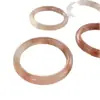 Toma Real Natural de Jade de Seda Dorada Flor de Durazno Relleno Rosa Redondo Mediano Ancho Pulsera de Jade Pulsera de Flor de Durazno Pulsera de Belleza Pulsera Rosa Jade