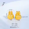 Pu Zuoqiang Cor-Preservante Dourado Areia Acessórios DIY Urso de Pelúcia Pingente de Porco Pingente Cartoon Tridimensional Colar para Mulheres