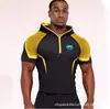 Jaqueta Venum Masculina Skin com Capuz, Design Meio Zíper, Secagem Rápida, Respirável, Elástica, para Treinamento Físico e Proteção Solar