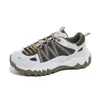 Zapatos de papá para mujer con suela gruesa para aumentar la altura, nuevo modelo de otoño 2026, versátiles, casuales, transpirables, ligeros, para senderismo, zapatillas para correr
