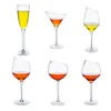 Copa de Vino para Bar Copa de Vino de Cristal Inclinada Copa de Champán Copa de Vino Creativa Borgoña Burdeos Copa de Vino Copa de Cáliz