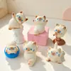 Gato de Yoga Figurilla de Resina DIY Manualidad de Dibujos Animados Juguete Regalo Clásico Colgante para Coche Venta al por Mayor