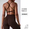 Sutiã esportivo com costas cruzadas para mulheres, sutiã de verão para yoga e fitness com bojos, top para prática de yoga