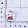Serie de Gatito Lindo de Dibujos Animados Comiendo Sandía de Resina Pinzas para el Cabello de Niñas Accesorios para Crocs Bolsas Fundas de Teléfono