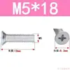 Tornillos de Cabeza Avellanada de Cruz Acero al Carbono Galvanizado Tornillos de Cabeza Plana M3M4M5M6 Fijaciones Multiespecificación Venta al por mayor en stock