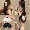 Pinza de Garra de Lazo Burbuja Plisada Estilo Coreano para Mujer 2026 Nuevo Pinza para el Cabello de Gama Alta Pinza de Tiburón para la Parte Posterior de la Cabeza Accesorios para el Cabello