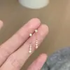 Pendientes de Plata de Ley S925 con Cadena de Borlas y Circonitas, Lujo Ligero, Elegantes, Compactos, Gama Alta, Exquisita Joyería para Orejas para Mujeres