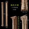 Colunas romanas de madeira maciça, colunas laterais de armário quadradas planas, colunas semirredondas de madeira estilo europeu, frisos de moldura de porta, decoração de parede de fundo