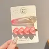 Pinzas para el pelo de helado para niñas, Pinzas laterales lindas para flequillo de bebé, Pinzas de pico de pato, Accesorios para el cabello