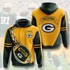 2021 transfronterizo Amazon nuevo chaleco con capucha para hombre con impresión digital 3D NFL para primavera y otoño ropa casual para hombre
