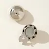 Accesorios para Gemelos DIY Cierre de Tortuga Superficie Lisa Cubierta de Caja Botones de Puño Joyería Hecha a Mano Botones Decorativos para Cuello de Camisa