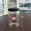 En stock: Frascos de plástico transparente PET, botellas de plástico vacías, de grado alimenticio, redondos, para envasar nueces, té de flores y frutas confitadas, con sellos herméticos