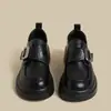Nueva colección primavera/verano 2026: mocasines cómodos y elegantes, zapatos planos de suela gruesa, zapatos de mujer estilo británico con punta redonda