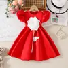 Vestido de princesa infantil de comercio exterior, vestido para niñas, vestido para interpretación de piano, vestido de novia para niña de las flores, banquete de cumpleaños y aniversario para niñas pequeñas.