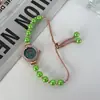 Relógio de Trevo de Quatro Folhas para Mulheres, Luxo Leve, Pulseira de Diamante de Alta Qualidade, Design Personalizado Transfronteiriço, Relógio de Quartzo, Acessórios Decorados à Mão