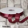 Cinta de Poliéster Zhuocai de 2 cm Color Liso Lazo Caja para Pastel Empaque de Regalo Cinta de Color Cinta de Seda Cinta de Satén 91 Metros
