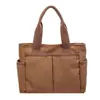Bolsa de Tote con Bloques de Color en Lona Transfronteriza para Mujer, Nuevo Modelo Primavera 2026, Textura de Alta Calidad, Bolso de Mano Moderno y Tendencia