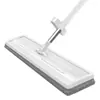 Mop plano de chenille para uso doméstico, limpeza sem as mãos, adequado para uso úmido e seco, mop conveniente para pessoas preguiçosas