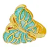 Broche de mariposa de alta calidad con baño de oro de cobre que conserva el color, con goteo de aceite, para accesorios decorativos DIY de Hanfu y cheongsam