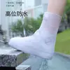 Cubrezapatos impermeables para exteriores para días de lluvia, cubrezapatos de silicona engrosada antideslizantes e impermeables, cubrezapatos de agua portátiles y ponibles, al por mayor