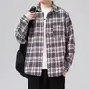 Chaqueta de Cuadros Versátil para Hombre 2026 Estilo Americano Abrigo Casual Tendencia Nueva Llegada