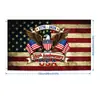 Bandera Americana Transfronteriza del 250 Aniversario Decoración del Día de la Independencia Ventilador Exterior en Forma de Bandera Banderín Tela de Fondo Bandera de Jardín