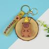 Llavero Popular de Muñeco de Capibara Llavero Creativo de Dibujos Animados Colgante para Mochila Estilo Similar a Douyin Regalo Venta al por Mayor
