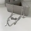 Collar Apilado de Doble Capa con Diseño de Nube Estelar Acero de Titanio Resistente al Desgaste Cadena para Clavícula Dulce Fresca Nicho Hip Hop