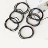 Versión coreana de diadema elástica alta, banda de goma básica, banda para el cabello negra tres en uno, banda para el cabello, banda para el cabello femenina, tocado, accesorios para el cabello