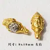 Conjunto de Conectores de Três Vias em Liga de Cobre Banhada a Ouro Eixos Universais Contas Acessórios DIY Artesanato para Pulseiras Coleção