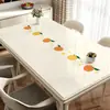 Frete Grátis Ponto a Ponto Toalha de Mesa Impermeável à Prova de Óleo Sem Lavar Anti-Escaldante Vidro Macio Tapete de Mesa de Jantar Sensação de Luxo Leve Toalha de Mesa Tapete de Mesa de Centro