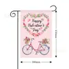 Bandera de Jardín Nueva para el Día de San Valentín Transfronteriza 2025 Corazón del Día de San Valentín Bandera Decorativa Creativa para la Atmósfera del Patio