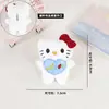 Chaveiro de Pelúcia Squeaky de Gato Fofo Pingente de Bolsa Boneca de Máquina de Garra Presente para Menina Brinquedo de Pelúcia
