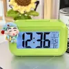 Nuevo Reloj Despertador de Crayon Shin-Chan con Reloj Luminoso de Mesita de Noche, Temporizador Multifuncional Simple, Reloj de Escritorio para Dormitorio