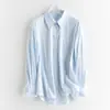 Tienda Insignia Shanghai Dan Nong/Camisa Rosa Casual para Mujer, Corte Holgado, Adelgazante, Con Caída, Resistente a las Arrugas, Sin Planchar, Camisa Versátil