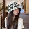 Nuevo Sombrero de Pescador Jacquard Retro con Forma de Diamante 2026 para Mujer, Sombrero de Cubo Transpirable Estilo Japonés con Protección Solar para Primavera y Verano