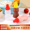 Zhenghui Mini Botella de Salsa de Oso Bento Japonés Salsa Salah Kétchup Embotellado Plástico Condimento