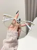 Óculos de armação reta estilo gatinho, anti-luz azul, alta qualidade, best-seller transfronteiriço, nova moda, simples, armação versátil para mulheres