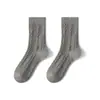 Calcetines de Lana para Mujer, Calcetines Gruesos de Media Pantorrilla para Mujer de Otoño e Invierno, Botines Gruesos Cálidos y que Bloquean la Temperatura, Medias para Invierno