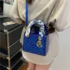 Bolso de Princesa Diana Bordado de Alta Gama, Bolso de Mujer, Nuevo Bolso de Mano con Pañuelo de Seda de Moda, Bolso Bandolera de Hombro Moderno y Elegante
