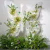 Decoración de ventana de exhibición de flores artificiales de mariposa gigante, soporte de mariposa floral, flor decorativa para accesorios de fotos y exhibición