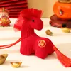Decoração de Arranjo de Atmosfera de Ano Novo 2026 Ano do Cavalo Pingente de Bolsa do Novo Zodíaco Maçaneta de Porta Decoração de Carro para o Festival da Primavera