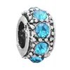 Panjia Nuevo Caliente Zafiro Azul Diamante Amor Pétalo Perlas DIY Joyería Accesorios Pulsera Pulsera