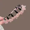 Diadema de Cristal Lujosa y de Moda Estilo Francés, Diadema Dentada Ondulada Intrincadamente Elaborada, Diadema Voluminosa de Parte Superior Alta, Accesorio Versátil para el Cabello
