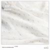 Tecido Base Chiffon de Bolinhas Douradas, Estampa Digital Floral Recortada, Branco, Véu de Noiva, Forro de Vestido