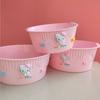 Tina para Bebé Lavabo Pequeño para Uso en Casa, Diseño de Dibujos Animados para Bebés y Niños, Recién Nacidos, Paquete de 3, Lavabo de Plástico Espesado para Baño
