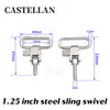 Fivela de Prata para Pulseira de 1 polegada / 1,25 polegadas Fivela de Metal de Liberação Rápida para Pulseira Fivela de Madeira de Alta Resistência + Parafusos
