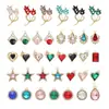 Accesorios de Joyería DIY de Fábrica Estrella de Cinco Puntas Corazón Aleación Pedrería Colgante Encanto Pendiente Collar Accesorios Llavero