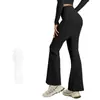 Nuevo Chaleco Deportivo Adelgazante de Cintura Alta con Bloques de Color Conjunto de Yoga Camisola Pantalones de Pierna Ancha de Cintura Alta para Mujer Alta Elasticidad