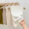 Camisole de malha com gola alta para mulheres, novo estilo para o início do outono de 2026, peça básica, top sem mangas, colete de outer wear preguiçoso